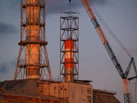 ЧАЕС. Встановлення нової вент. труби другої черги