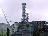ЧАЕС. Встановлення нової вент. труби другої черги