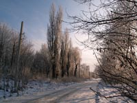 Зимовий ранок у Чорнобилі