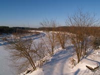 Зимовий ранок на річці Уж