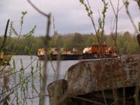 Кораблі річкового флоту у Чорнобилі