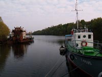 Кораблі річкового флоту у Чорнобилі