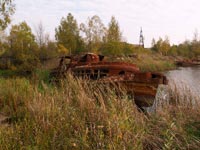 Кораблі річкового флоту у Чорнобилі