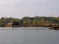 Кораблі річкового флоту у Чорнобилі