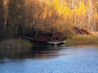 Кораблі річкового флоту у Чорнобилі