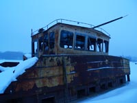 Кораблі річкового флоту у Чорнобилі