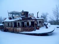 Кораблі річкового флоту у Чорнобилі